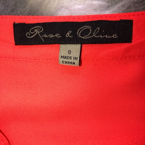 NORDSTROM 💥Orange blouse - Picture 2 of 4